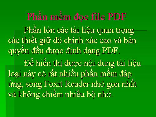 Phần mềm đọc File *pdf