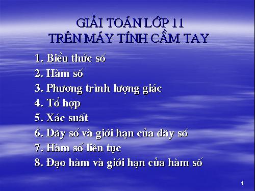 DUNG MAY TINH DE GIAI TOAN