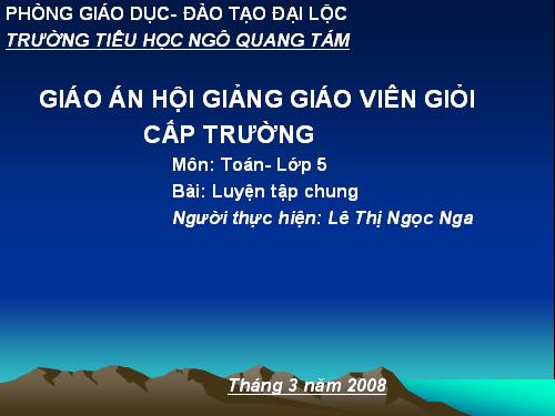 luyện tập chung (tuân27)