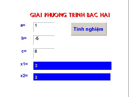 giải PTB2 trên powerpoint