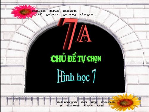 Chủ đề tự chọn Hình học 7