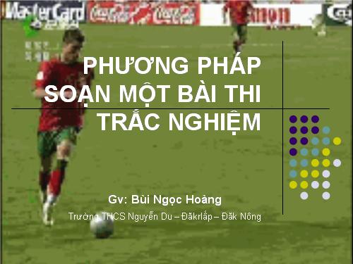 phương pháp ra đề trắc nghiệm