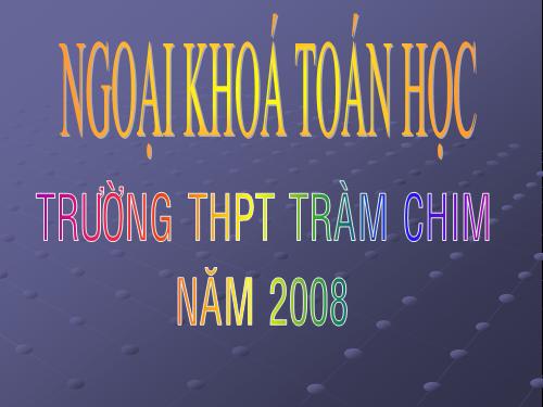 ngoai khoa toan hoc (VTH)