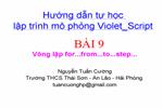 Tự học lập trình mô phỏng Violet_Script. Bài 9