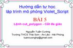 Tự học lập trình Violet_Script. Bài 5