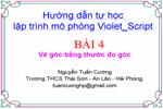 Tự học lập trình mô phỏng Violet_Script. Bài 4