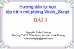 Hướng dẫn tự học lập trình mô phỏng Violet_Script. Bài 3