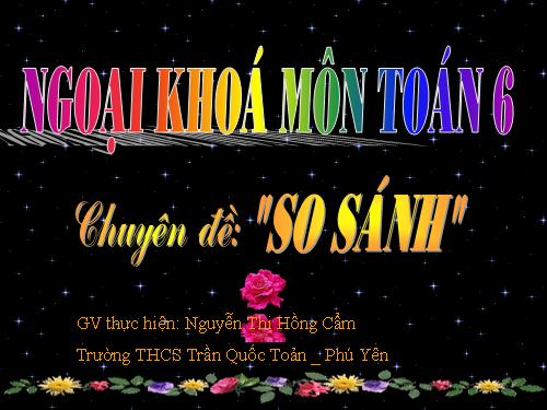 ngoại khóa so sánh phân số lớp 6