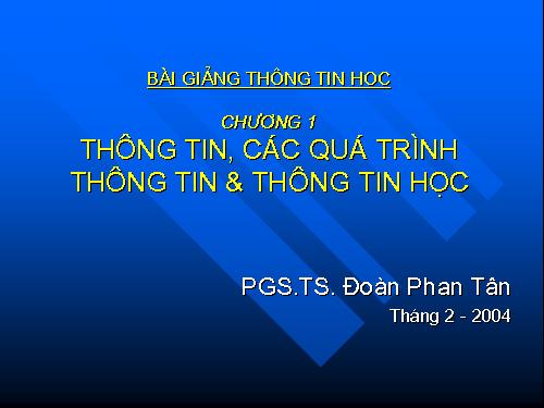 Thông tin học 1