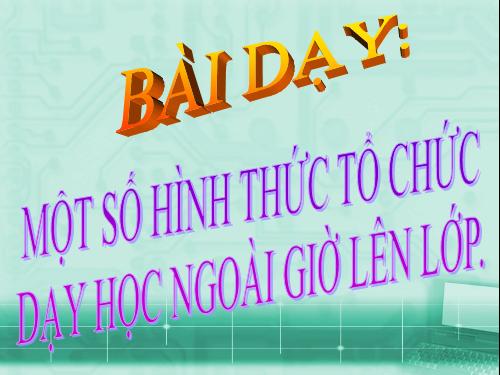 lý luận dạy học