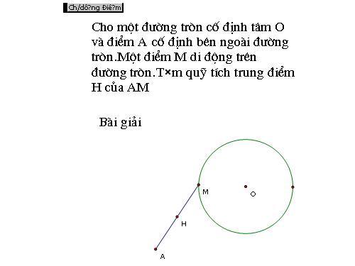 Ví dụ về bài toán quỹ tích