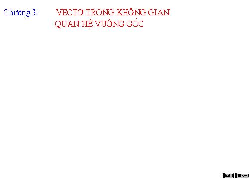 vectơ trong không gian - tiết 1