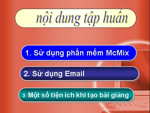 sử dụng phàn mềm MC MIx