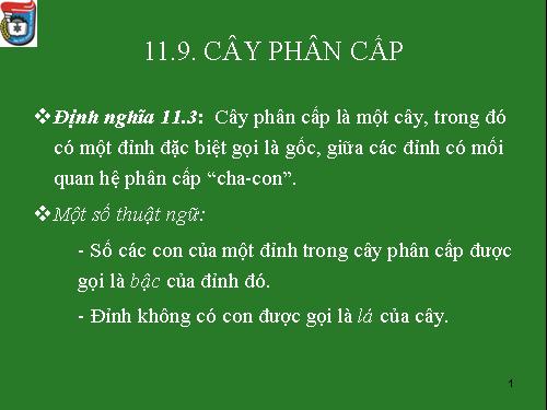 CÂY PHÂN CẤP