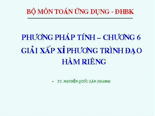 Giải gần đúng PTDHR