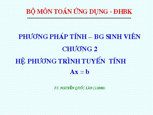 Hệ PT phi tuyến