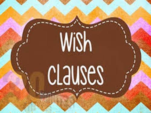 câu ước với WISH