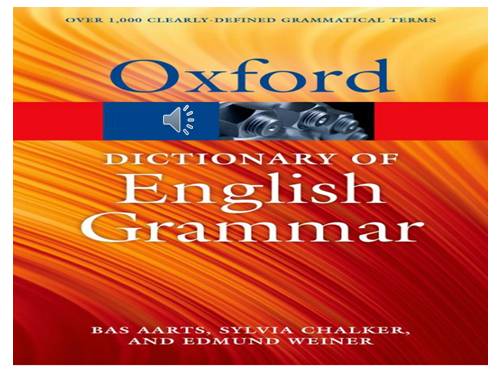 OXFORD DICTIONARY OF ENGLISH GRAMMAR