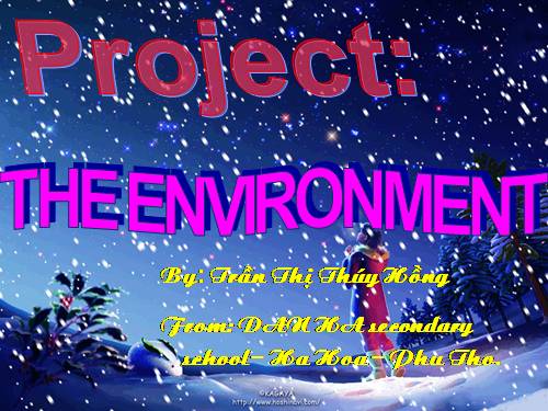 Project the environment