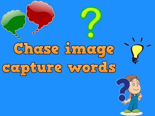 CHASING IMAGE, CAPTURE WORDS