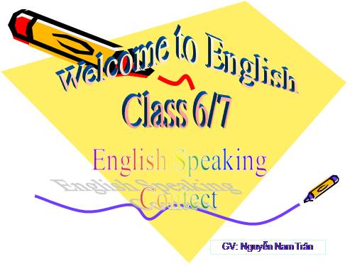 English Speaking Contest