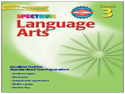 SPECTRUM - LANGUAGE ARTS 3-4-5-6