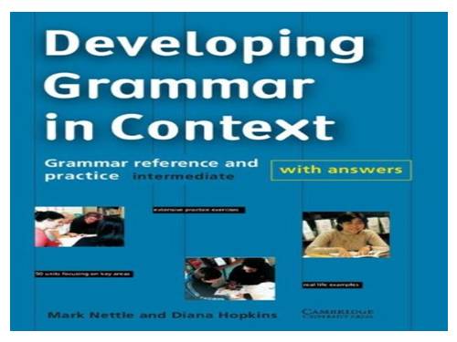 DEVELOPING GRAMMAR IN CONTEXT