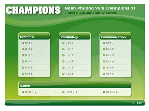 CHAMPIONS 1 - CD-ROM (Học Và Chơi)