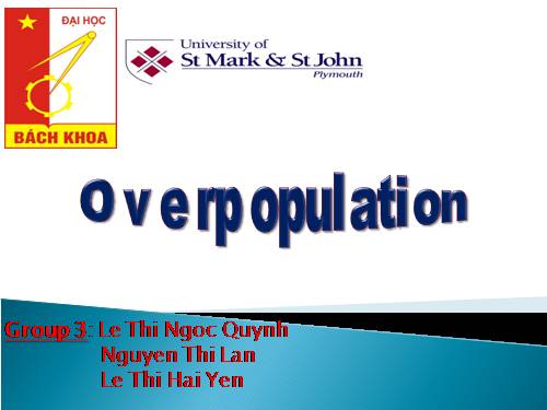 presentation -topic: overpopulation