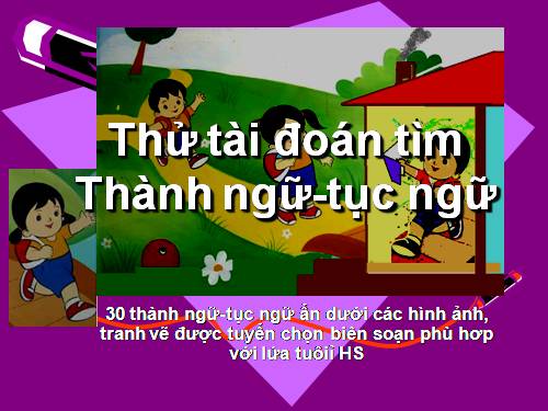 Đoán tìm thành ngữ