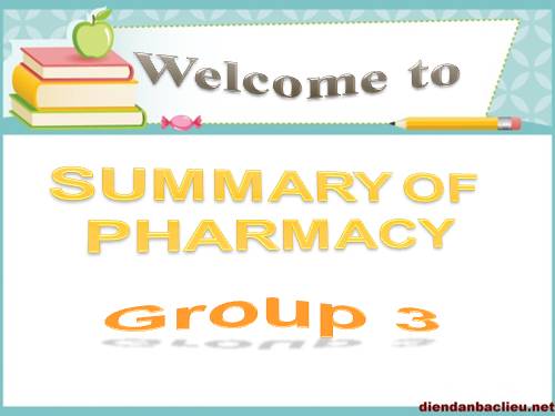 summary of pharmacy