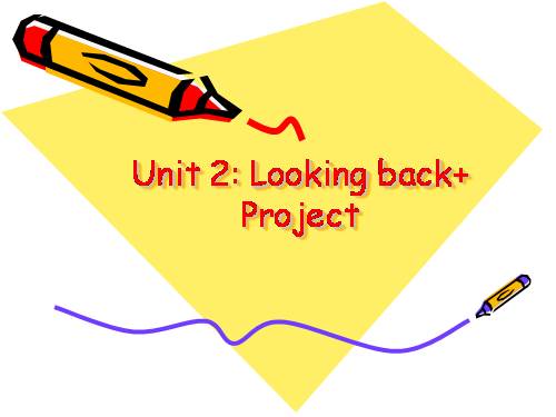 Anh 7 thí điểm- Unit 2: ooking back+ Project