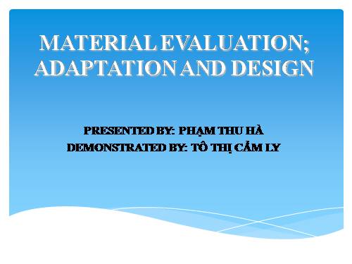 ỀVALUATION