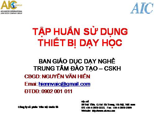 bài giảng sử dụng Habook