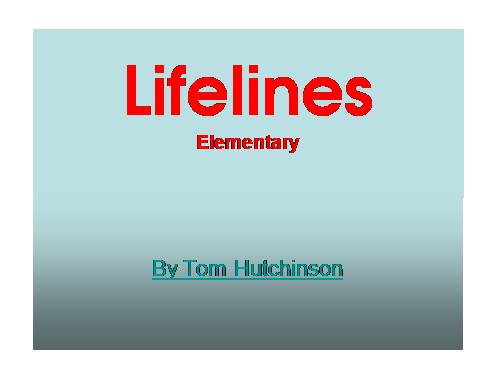 Lifelines Unit 1