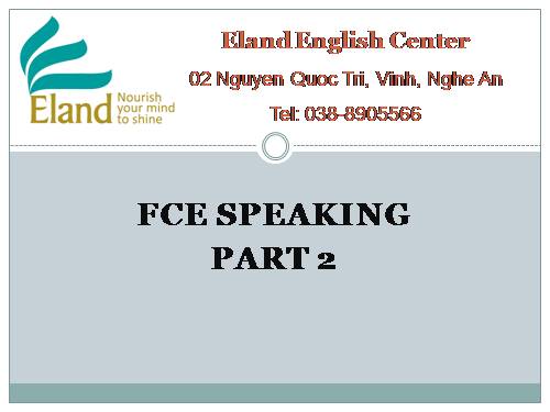 FCE Speaking (picture)