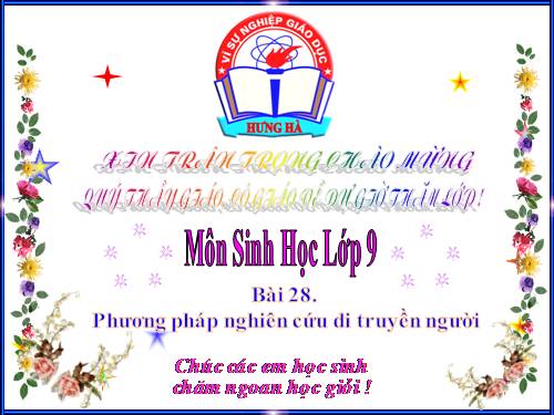 Sinh 9 Phuong phap nghien cuu DTnguoi