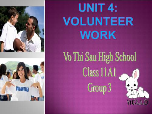 Unit 4: Volunteer work