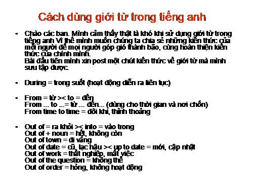 cách sử dụng giới từ trong tieng anh