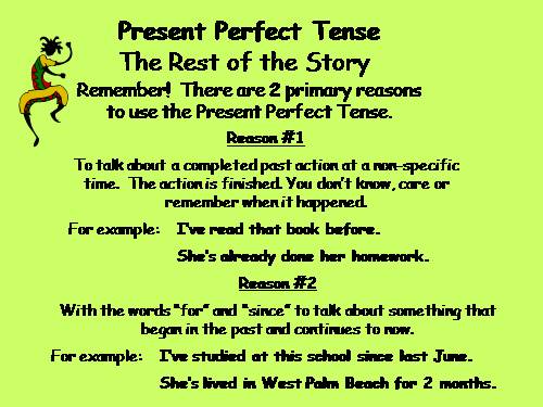 present perfect