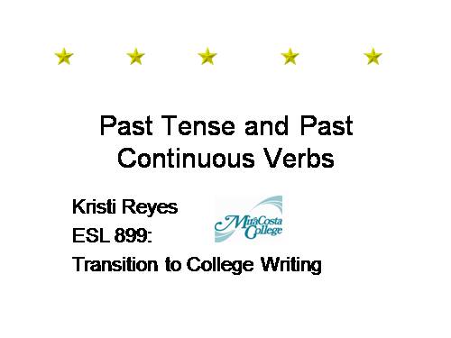 past tense 3