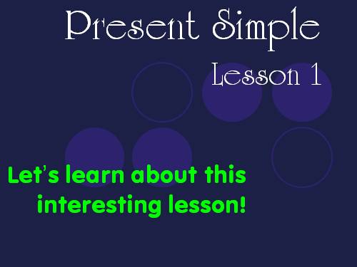 §100: Present Simple