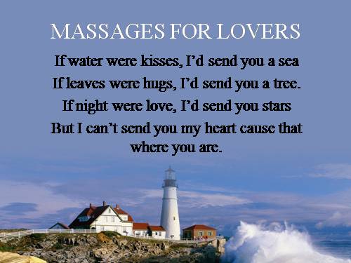 Mesages for lovers