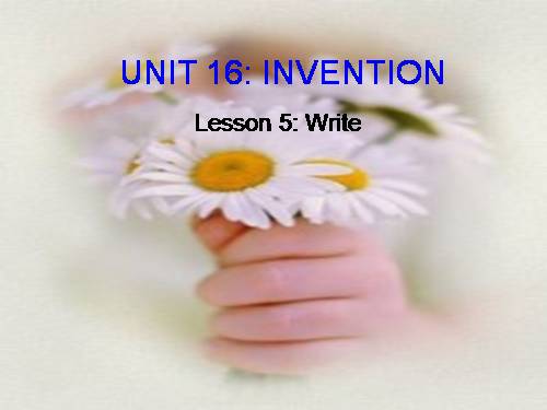 E8 unit 16 write