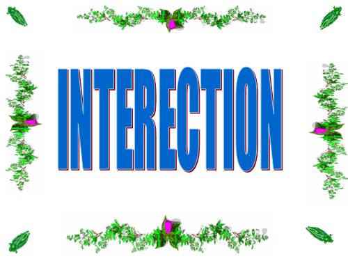 INTERJECTION