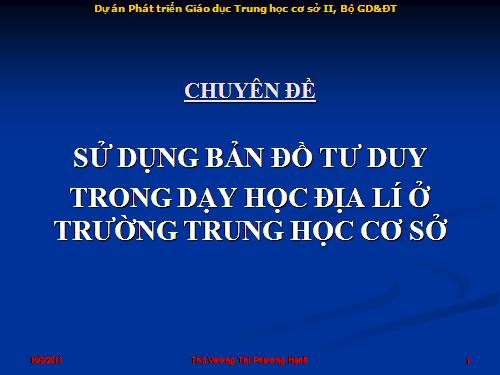 Sử dụng BDTD trong môn Địa lý