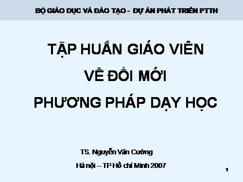 ĐỔI MỚI PPDH 2011-2012