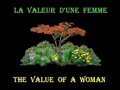 THE VALUE OF A WOMAN