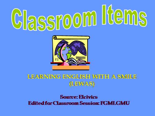 CLASSROOM ITEMS