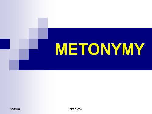 METONYMY